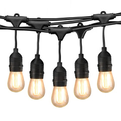 49Ft LED Outdoor String Lights